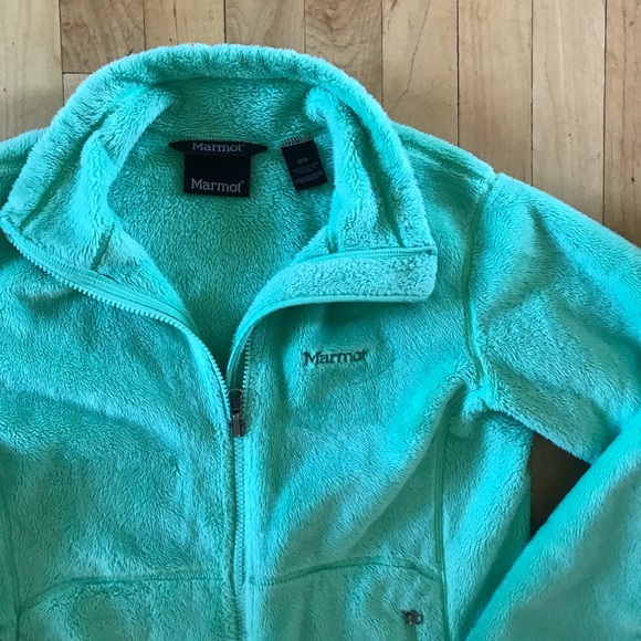 Marmot Lime Green Fuzzy Jacket - Picture 3 of 8